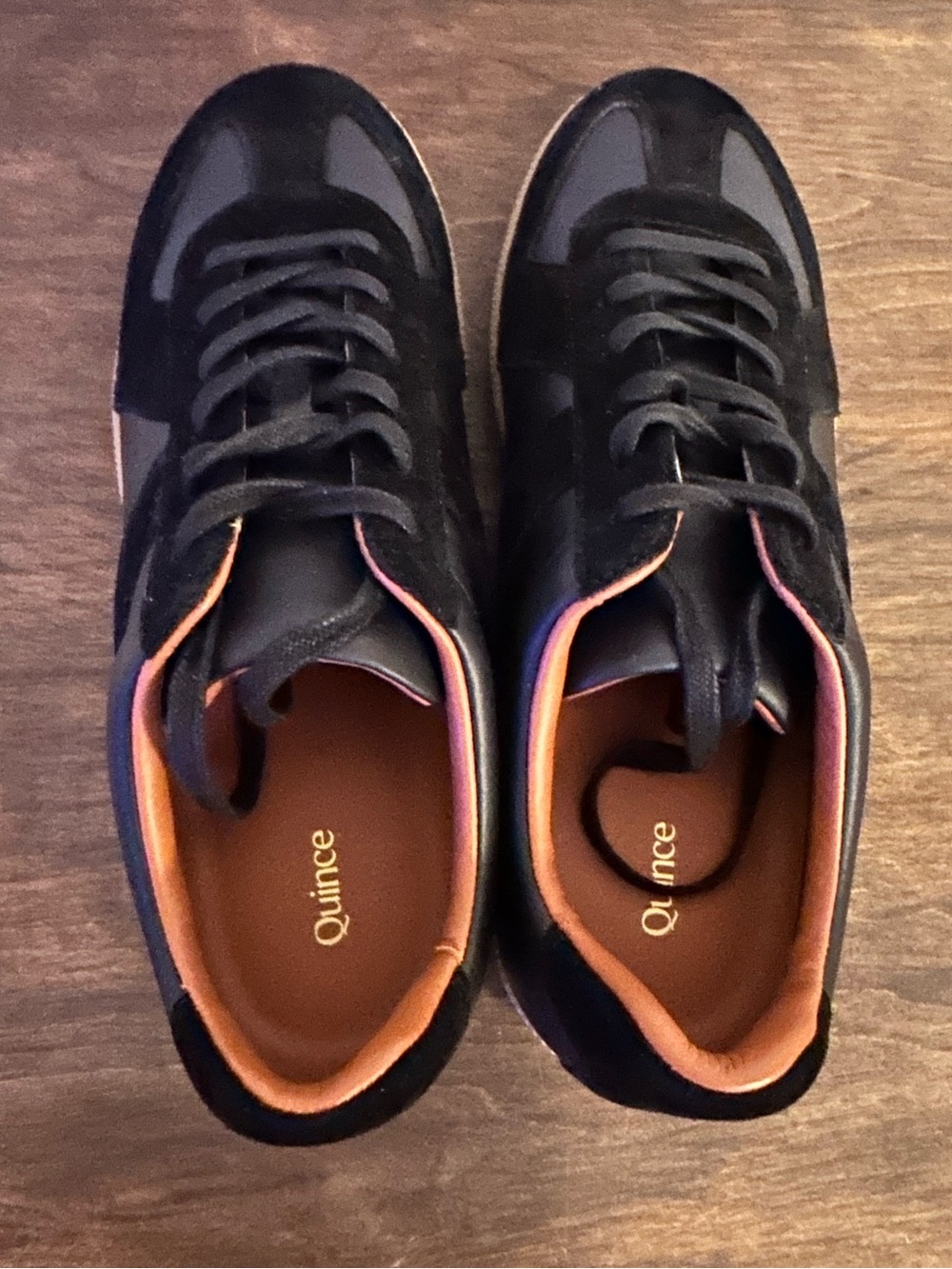 NWOB Quince Italian Leather & Suede Lifestyle Trainer Size 8.5 - Picture 4 of 7
